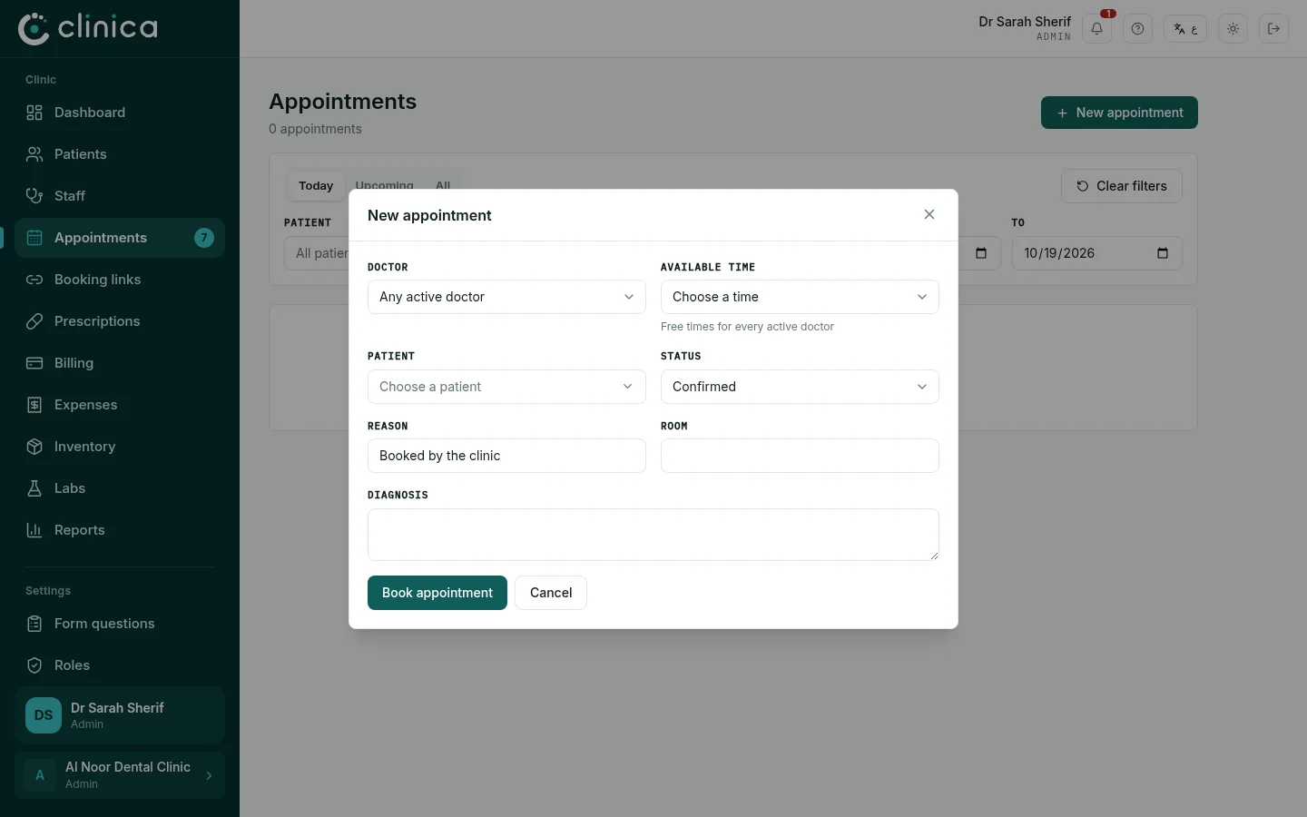 Book an appointment