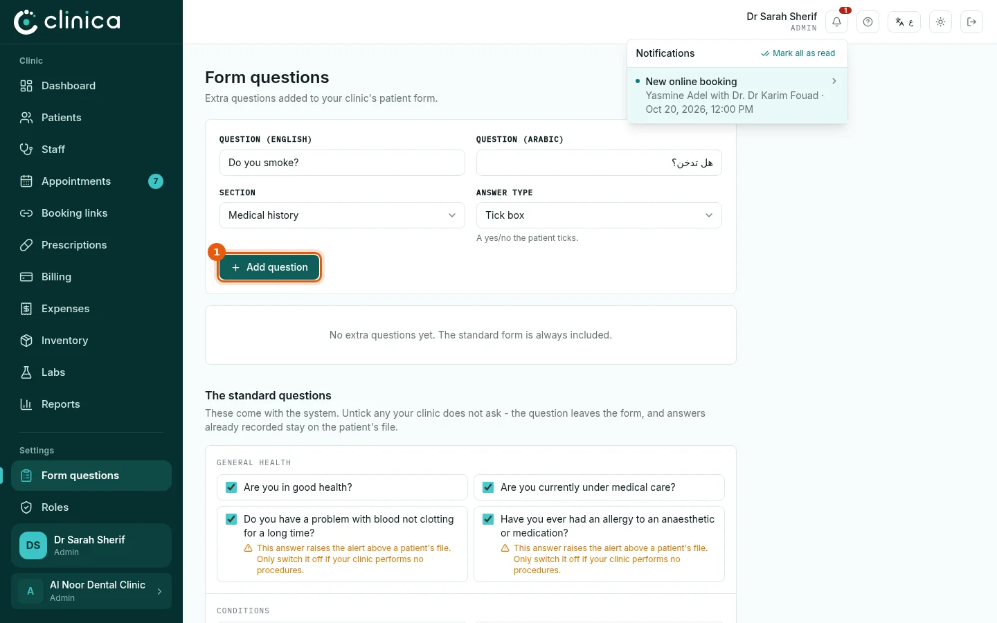 Add your own question